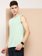 Alcis Men Typography Printed Dry Tech Slim Fit Vest