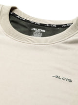 Alcis Men Off White Solid Sweatshirt