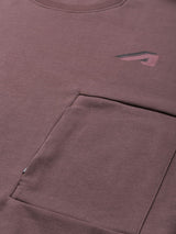 Alcis Men Mauve Solid Sweatshirt