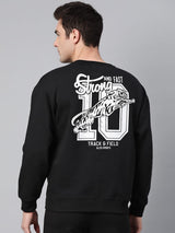 Alcis Men Typography Printed Full Sleeves Pullover Sweatshirt
