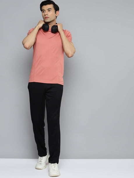Alcis Men Rose Slim Fit Training or Gym T-shirt | Alcis
