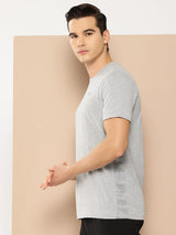 Alcis Men Grey Melange T-shirt
