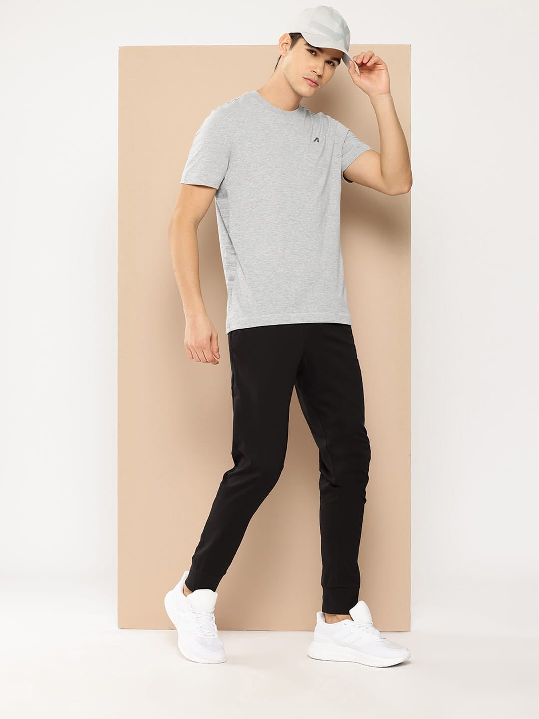 Alcis Men Grey Melange T-shirt