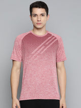 Alcis Men Red Slim Fit T-shirt