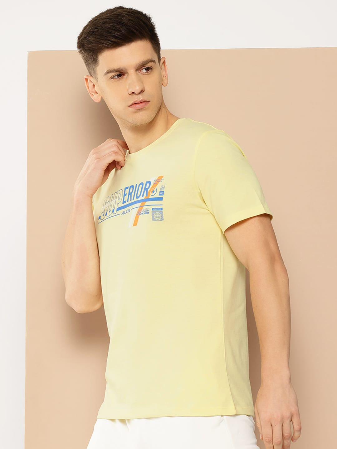 Alcis Men Typography Printed Tee