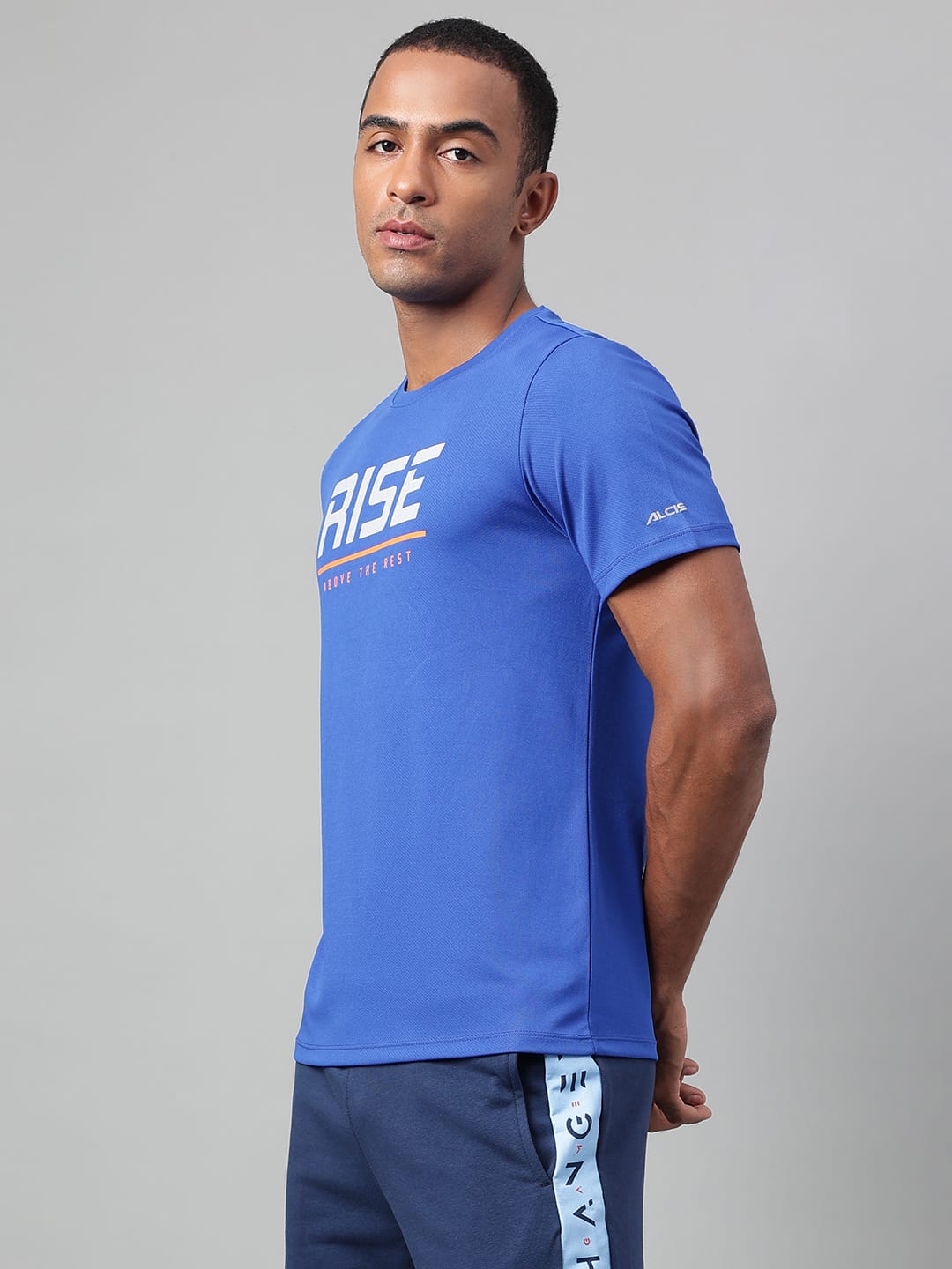 Alcis Men's Printed Scuba Anti-Static Drytech+ Slim-Fit Training Tee