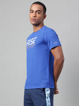 Alcis Men's Printed Scuba Anti-Static Drytech+ Slim-Fit Training Tee