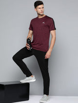 Alcis Men Maroon T-shirt
