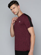 Alcis Men Maroon T-shirt