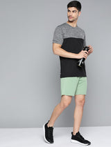 Alcis Men Colourblocked Anti Static Slim Fit Sports T-shirt