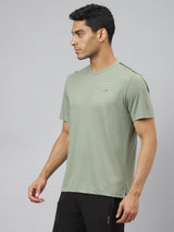 Alcis Men Drytech+ Anti-Static Slim-Fit Round Neck Running T-Shirt