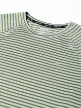 Alcis Men Light Green Drytech+ Anti-Static Slim-Fit Round Neck Running T-Shirt