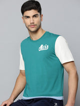 Alcis Men Colourblocked Anti Static Slim Fit Sports Tee
