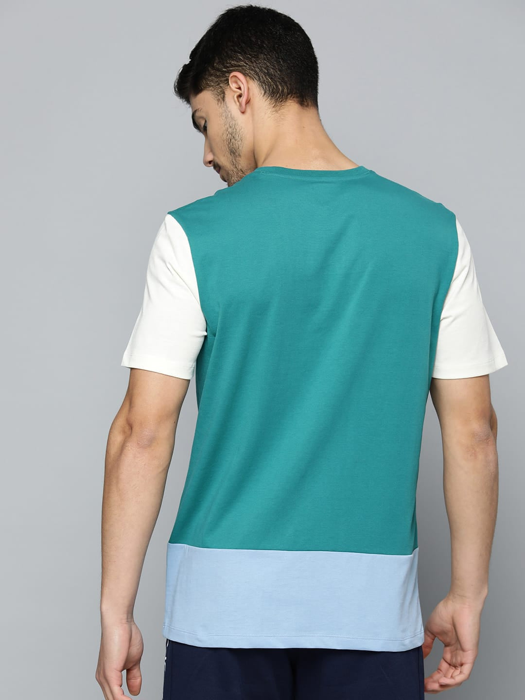 Alcis Men Colourblocked Anti Static Slim Fit Sports Tee