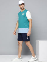 Alcis Men Colourblocked Anti Static Slim Fit Sports Tee