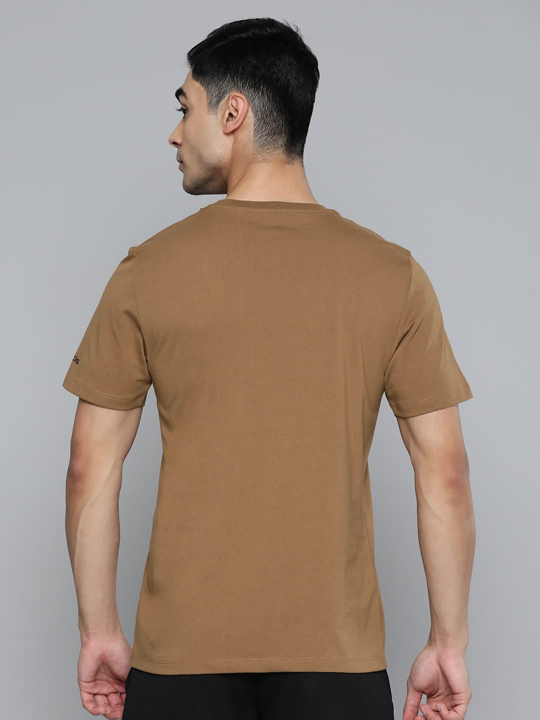 Alcis Men Brown Printed Sports T-shirt