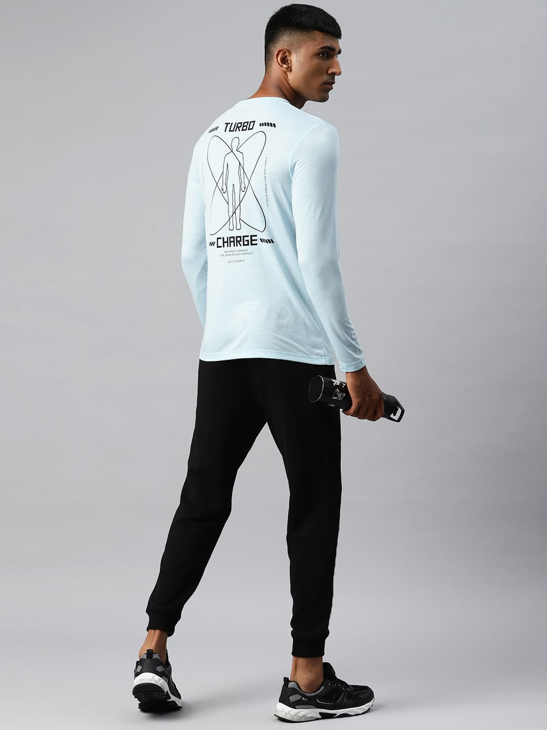 Alcis Typography Printed Athelisure T-shirt