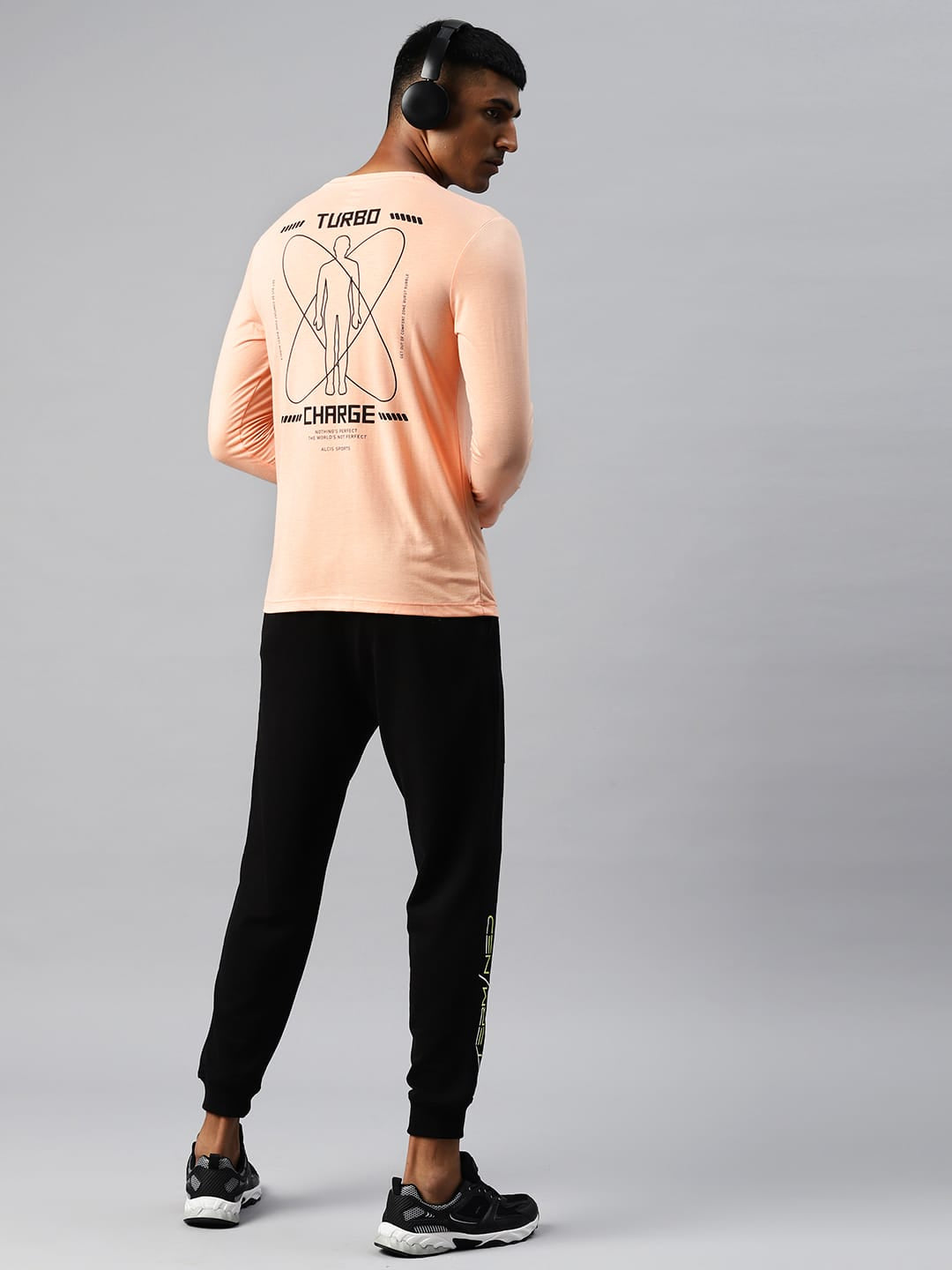 Alcis Men Graphic Printed Sports T-shirt