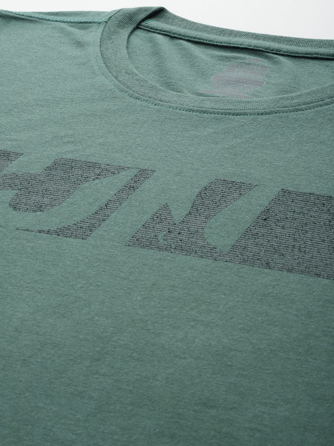 Alcis Men Typography Printed Sports T-shirt with Reflective Detail