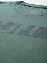 Alcis Men Typography Printed Sports T-shirt with Reflective Detail