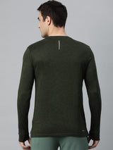 Alcis Men Solid Dry Tech Slim Fit T-shirt