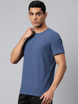 Alcis Men's  Solid Stretchex Slim Fit T-shirt