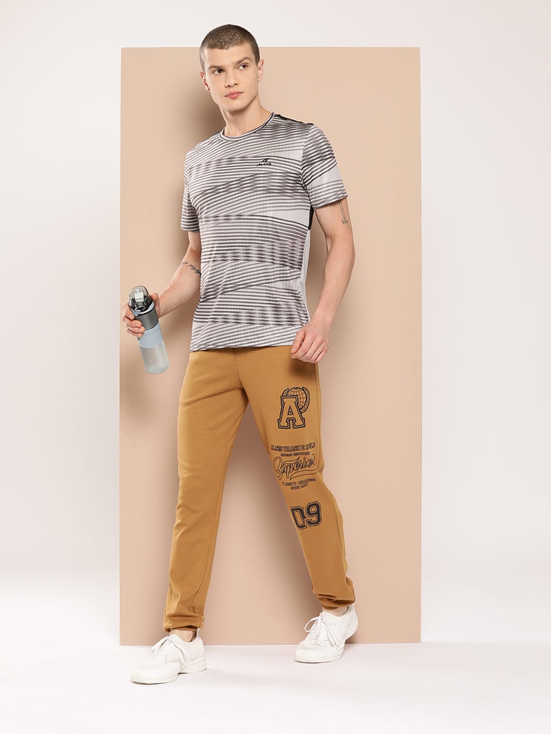 Alcis Men Grey Stretch X Tee