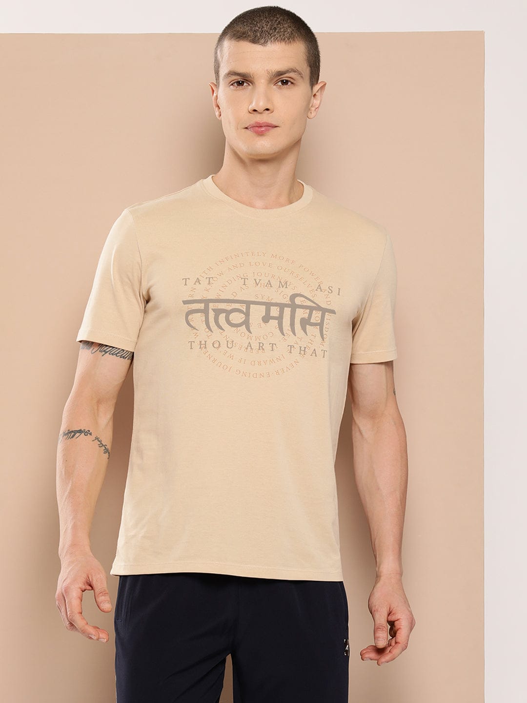 Alcis Men Printed Tat-Vam Tee