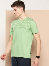 Alcis Men Typography Printed Dry Tech T-shirt