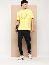 Alcis Men Typography Printed Drop-Shoulder Sleeves Sports T-shirt