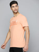 Alcis Men Typography Anti Static Slim Fit Sports T-shirt