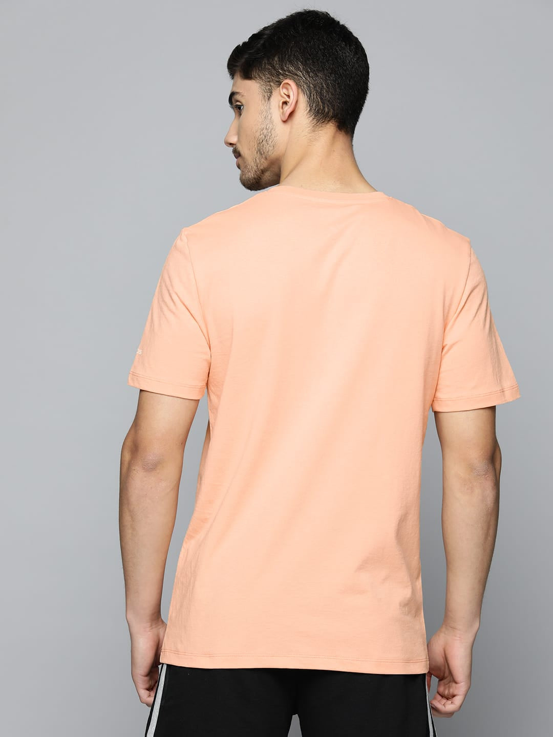 Alcis Men Typography Anti Static Slim Fit Sports T-shirt