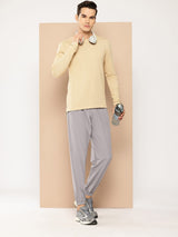 Alcis Men Beige Inner Peace Men Yoga Tee