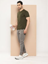 ALCIS MEN OLIVE IMPACT MESH TEE
