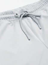 Alcis Men Grey Solid Slim Fit Mid-Rise Regular Track Pants