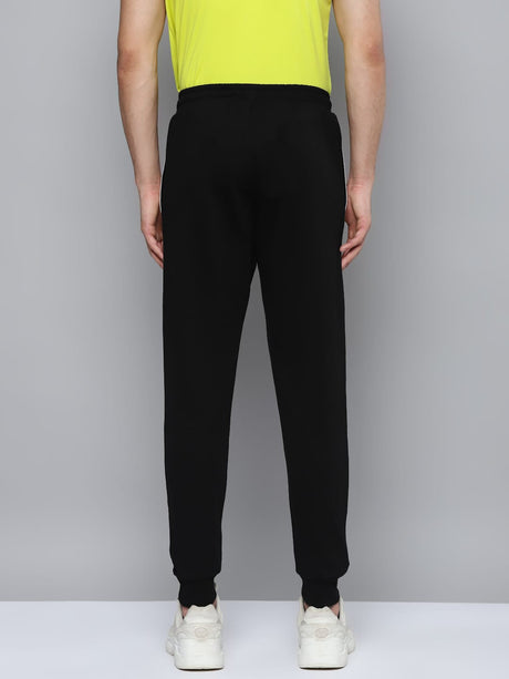 Alcis Men Black Slim Fit Solid Running Joggers | Alcis