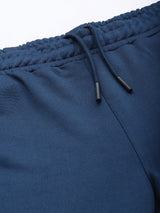 Alcis Men Navy Blue Slim Fit Solid Training Track Pants