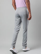 Alcis Men's Medium Grey Anti-Static Drytech+ Slim-Fit Training Track Pants