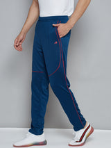 Alcis Men Navy Blue Solid Slim Fit Running Track Pants