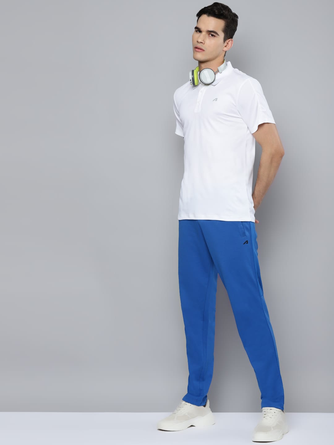 Alcis Men Blue Solid Running Joggers