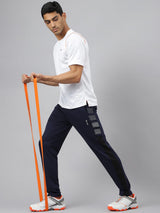 Alcis Men Graphic-Print Dress Blue Soft-Touch Athleisure Track Pants