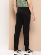 Alcis Men  Grey Colourblocked Slim Fit Running Track Pants