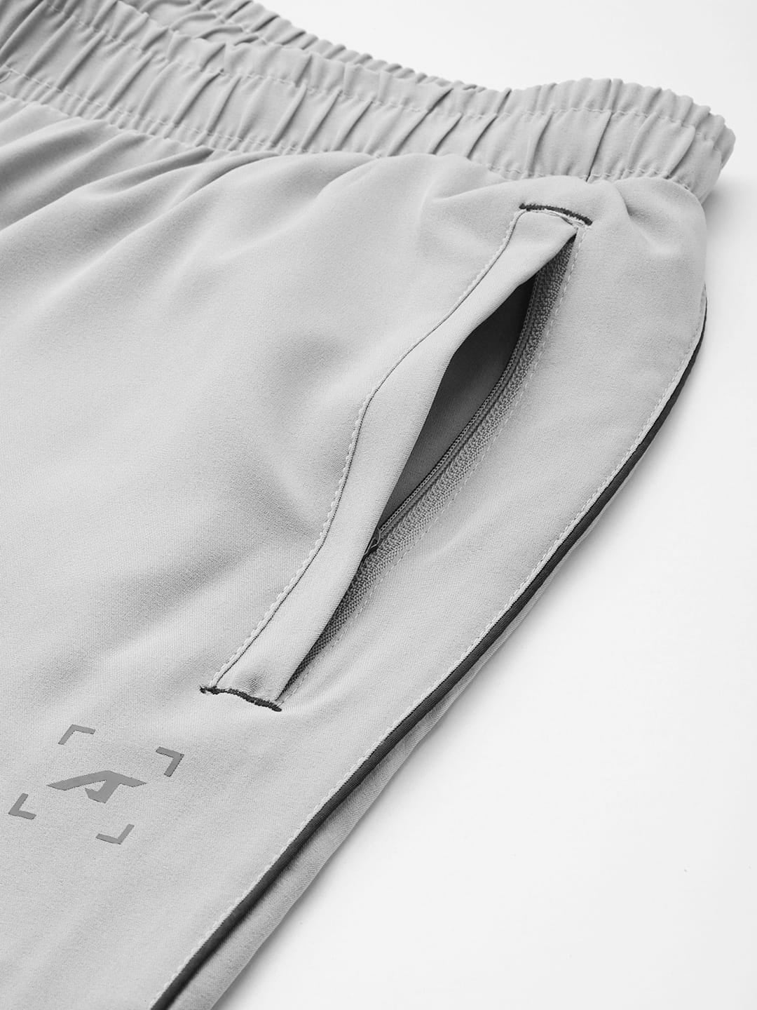 Grey Imitable Relaxed Trackpants