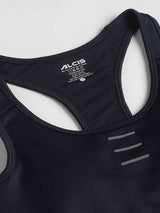Alcis Women Navy Anti-Static Slim-Fit High Support Sports Bra