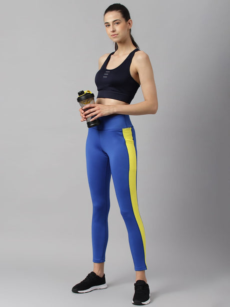 Alcis Women Navy Anti-Static Slim-Fit High Support Sports Bra