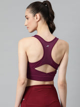 Alcis Solid Sports Bra - Full Coverage