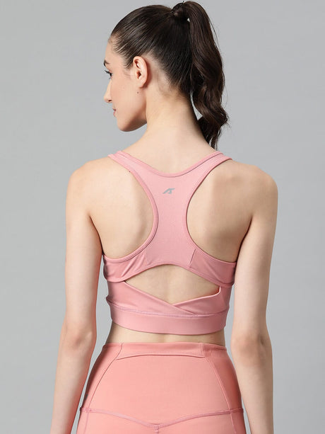 Alcis Women's Solid Workout Bra - Full Coverage