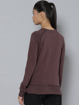 Alcis Women Grey Outdoor Knitted Sweatshirt