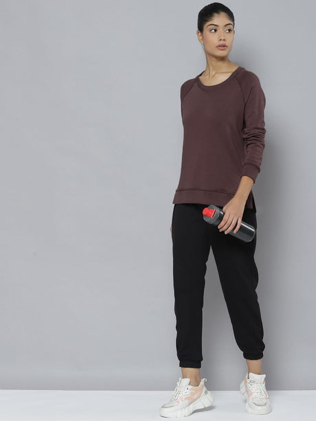 Alcis Women Grey Outdoor Knitted Sweatshirt
