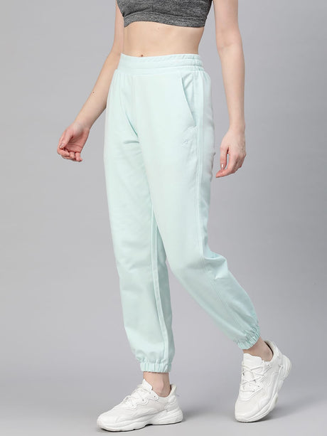 Alcis Women Blue Solid Regular-Fit Joggers